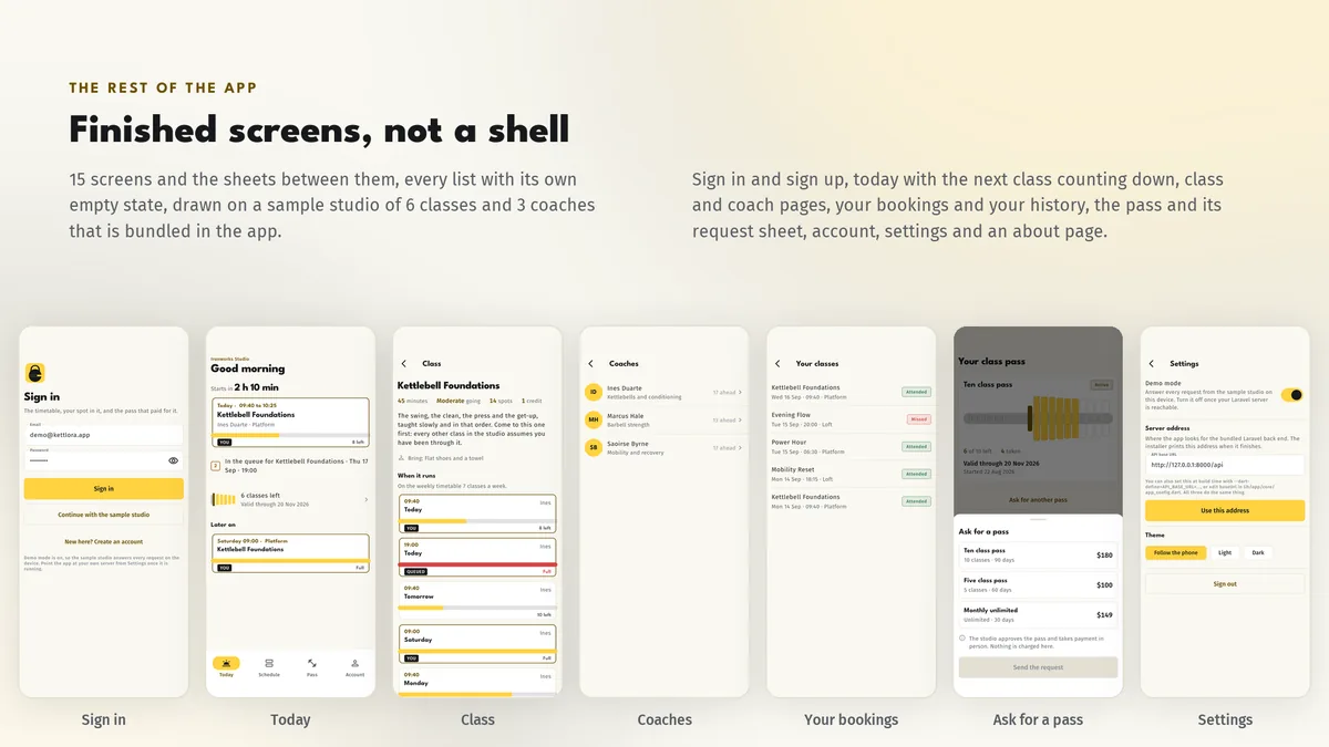 Screens — Kettlora