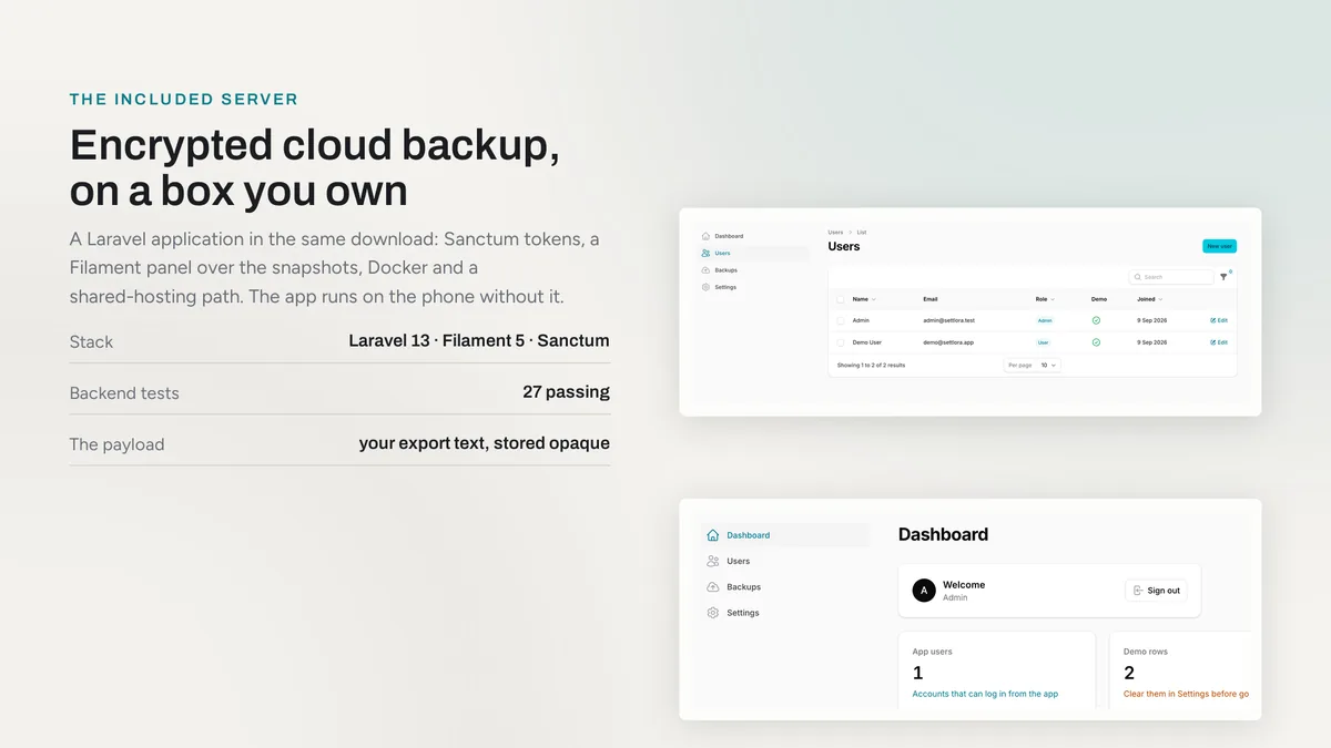 Admin — Settlora
