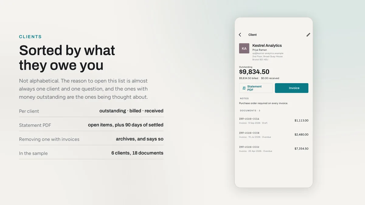Clients — Settlora